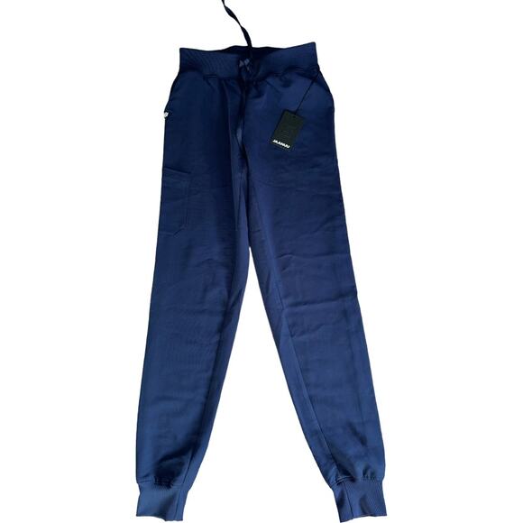 NWT Jaanuu Navy Women’s Cargo Scrub Pants RARE XXS Tall - Picture 2 of 10